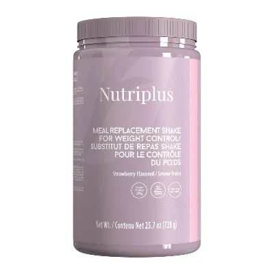 image of Коктейль для контролю ваги зі смаком полуниці Nutriplus, 520 г