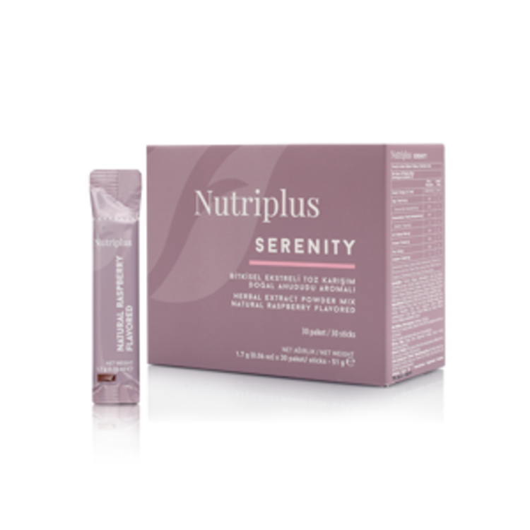 image of Cуміш екстракту трав з натуральним чаєм з ароматом малини Nutriplus, 30 стіків