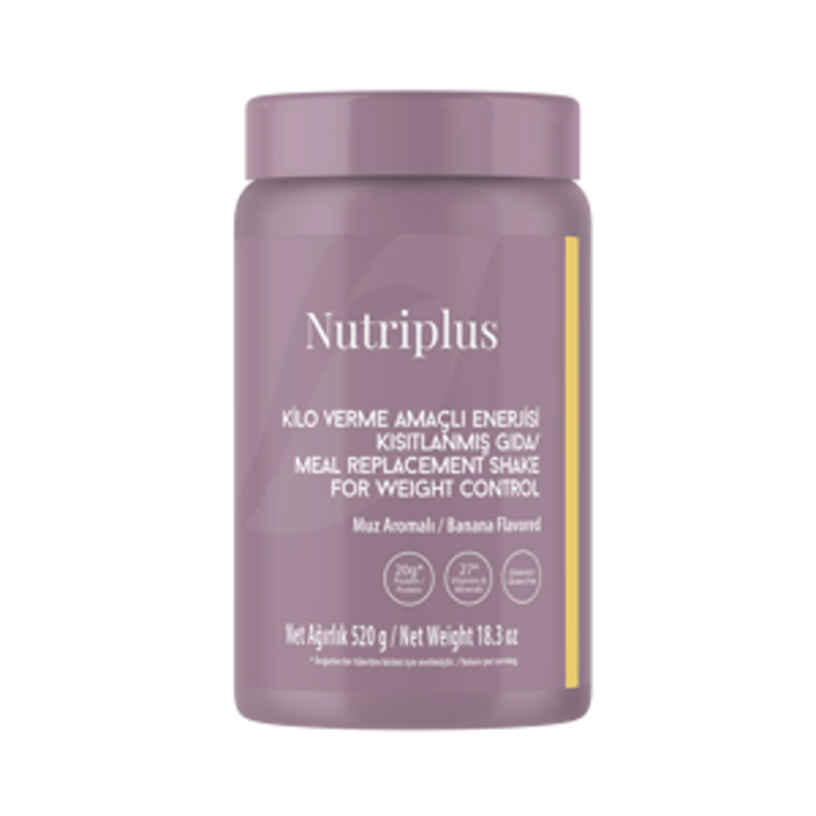 image of Коктейль для контролю ваги зі смаком банану Nutriplus, 520 г