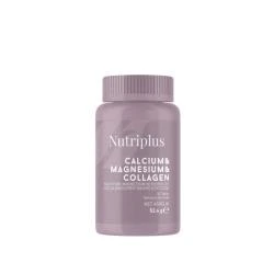 image of Дієтична добавка Кальцій, Магній, Колаген Nutriplus, 30 шт