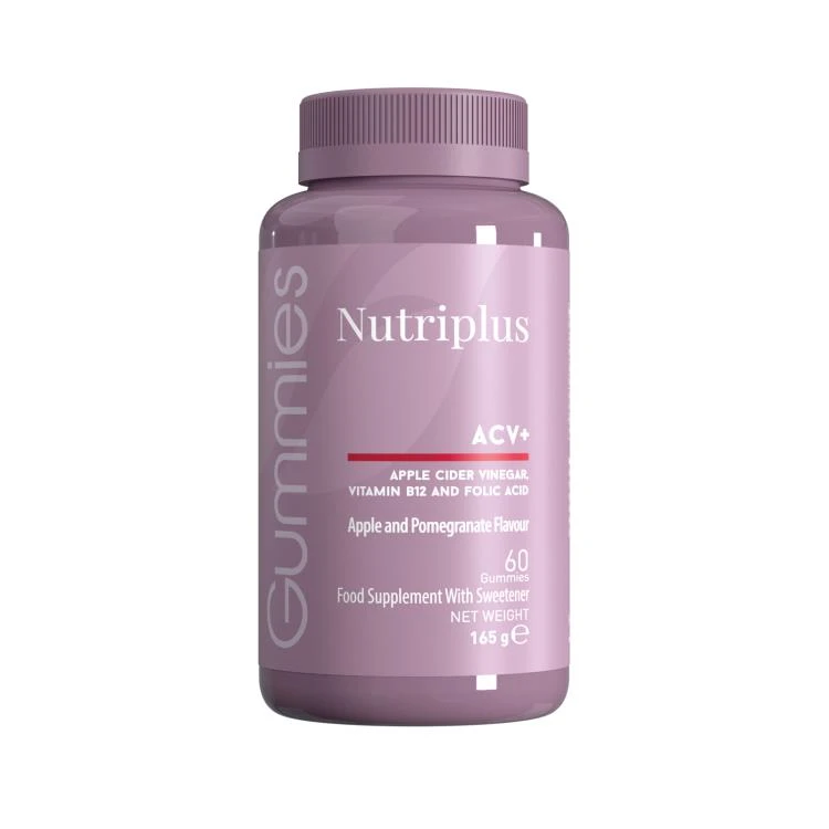 image of Дієтична добавка Желейні вітаміни ACV+ Nutriplus, 60 шт