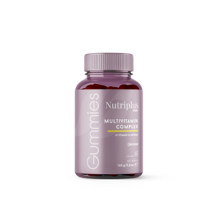 image of Дієтична добавка Желейні вітаміни Kids+ Multivitamin Complex Nutriplus, 60 шт