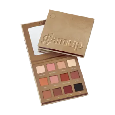 image of Палетка тіней для повік Glam Up без тальку, 12 відтінків
