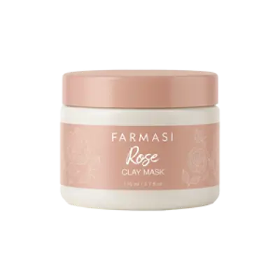 image of Глиняна маска з трояндою, 110 мл