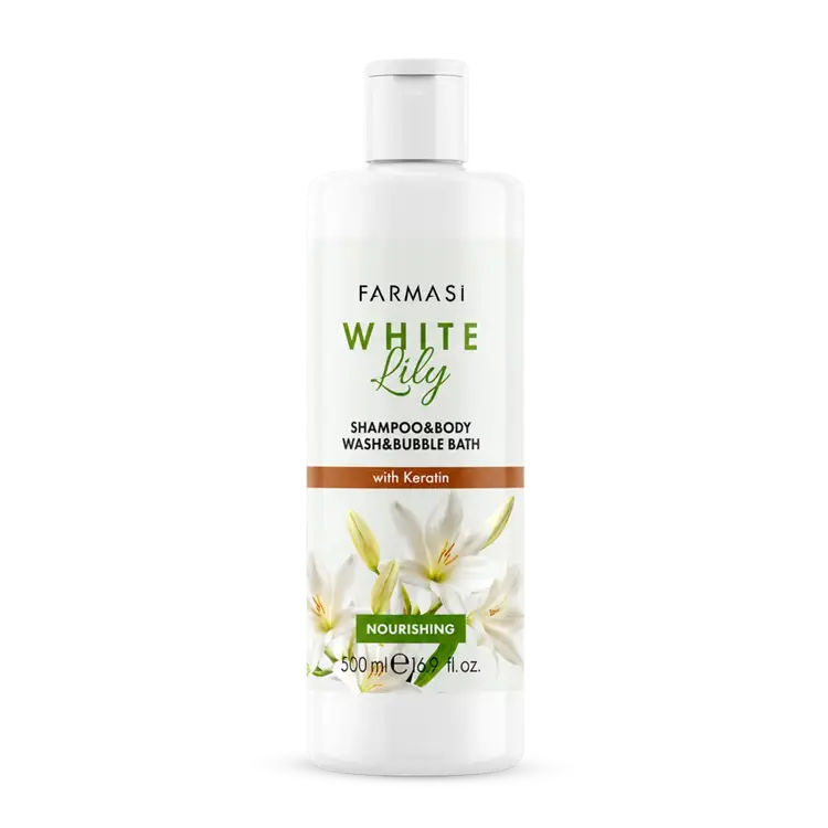 image of Шампунь, гель для душу та піна для ванни 3в1 White Lily, 500 мл
