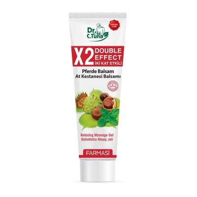image of Масажний гель з екстрактом кінського каштану "Подвійний ефект", 125 мл