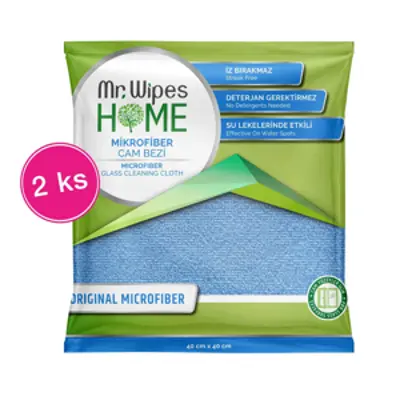 image of Серветка з мікрофібри для дзеркал та скла Mr.Wipes