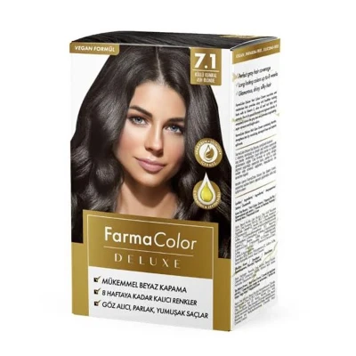 image of Крем-фарба для волосся Farma Color Deluxe Каштаново-коричневий 7.1