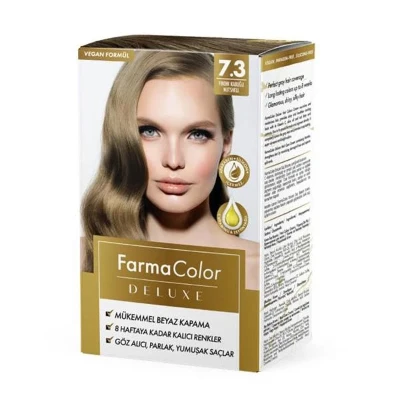 image of Крем-фарба для волосся Farma Color Deluxe Горіховий 7.3