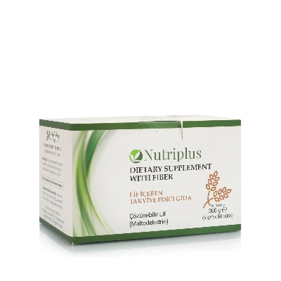 image of Дієтична добавка "Харчові волокна" Nutriplus, 60 пакетиків по 5г
