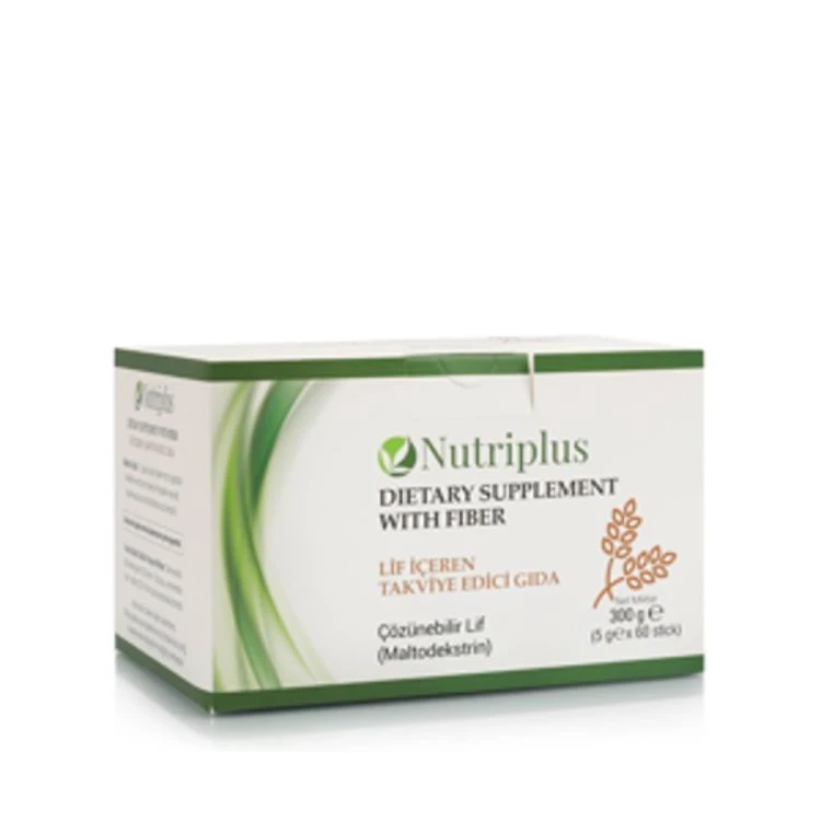 image of Дієтична добавка Харчові волокна Nutriplus, 60 шт