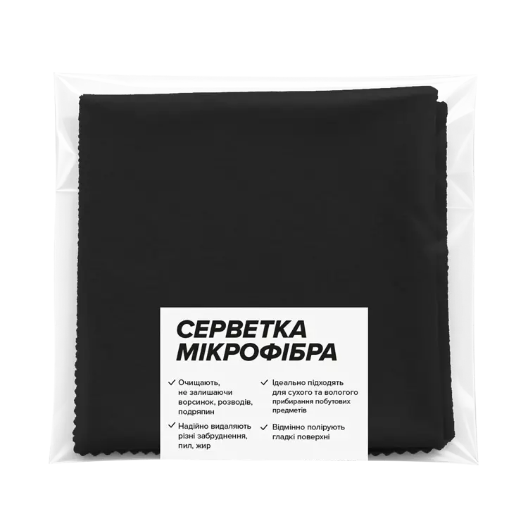 image of Серветка з мікрофібри універсальна для всіх поверхонь
