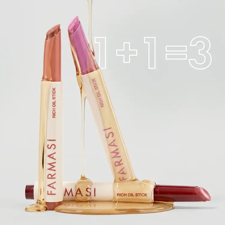 image of Зволожені губи 1+1=3 Rich Oil Stick