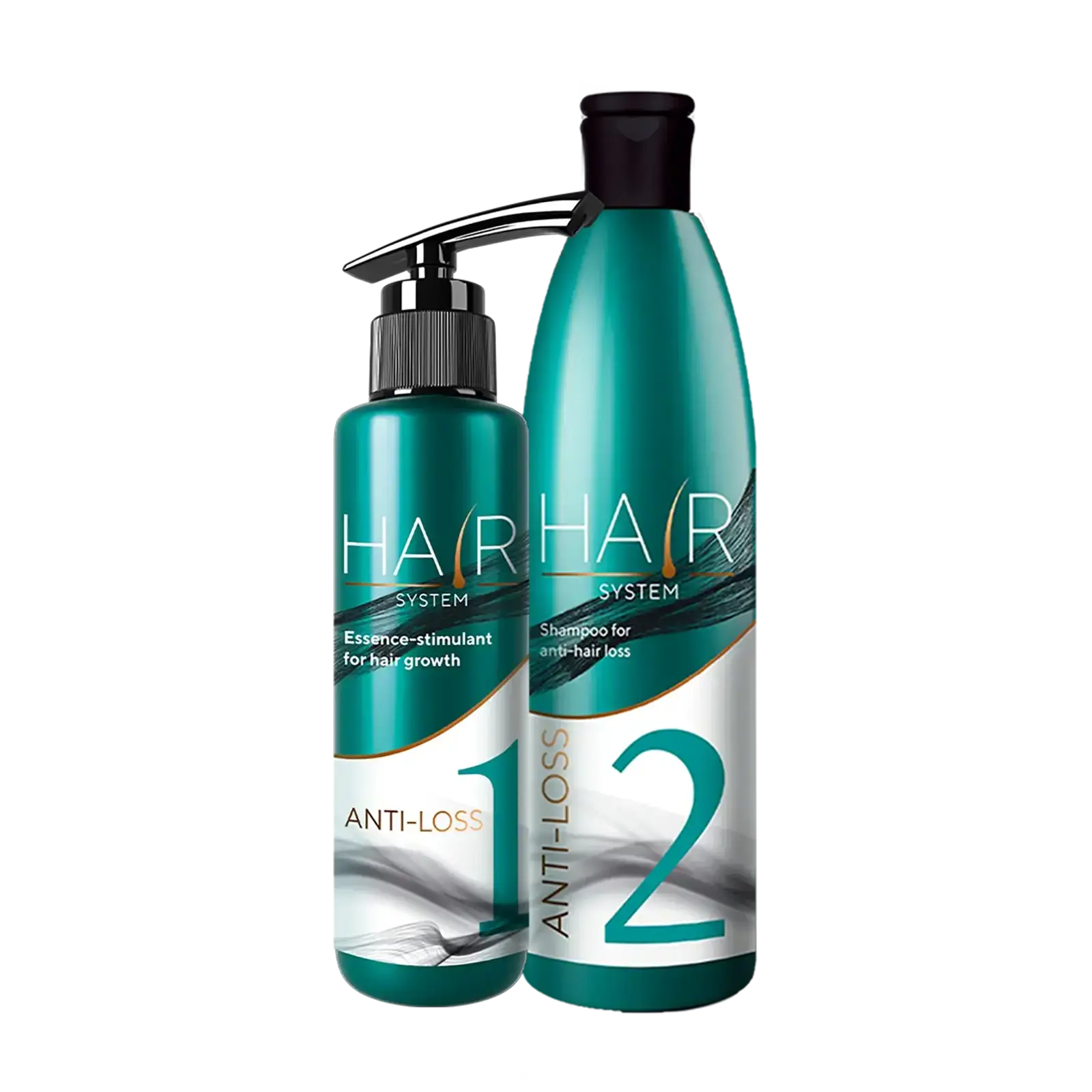 Засоби проти випадіння волосся HAIR SYSTEM. Крок 1+2