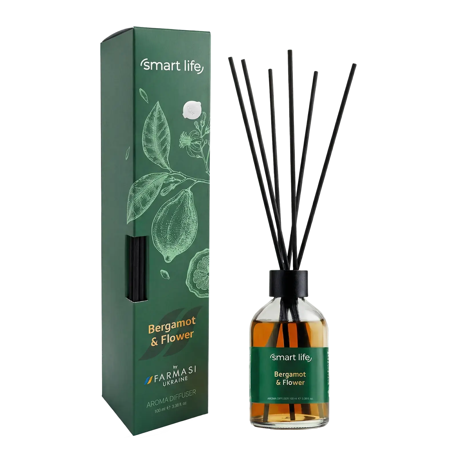 image of Аромадифузор Bergamot & Flower Smart Life, 100 мл