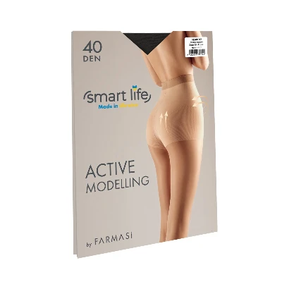 image of Колготки моделюючі Smart life, 40 Den, чорні, розмір 2