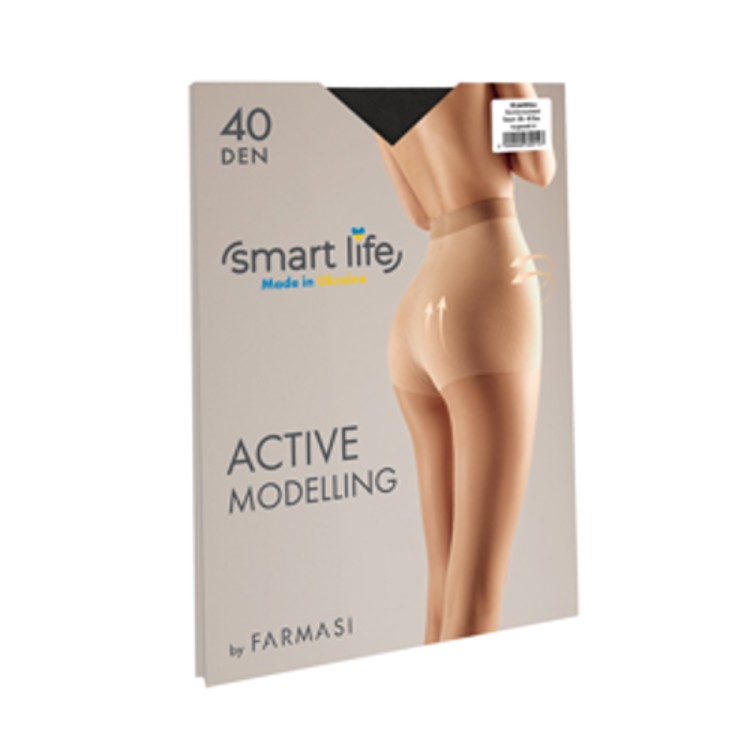 image of Колготки моделюючі Smart life, 40 Den, чорні, розмір 4
